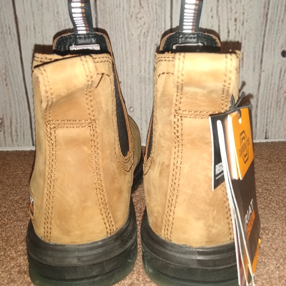 Ariat Men's Aged Bark Turbo Chelsea H20 Work Boots Size 7 - Picture 4 of 10